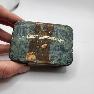 Antique Art Deco Edgeworth Smoking Tobacco Tin - 3.25"x 2.25" x .75"